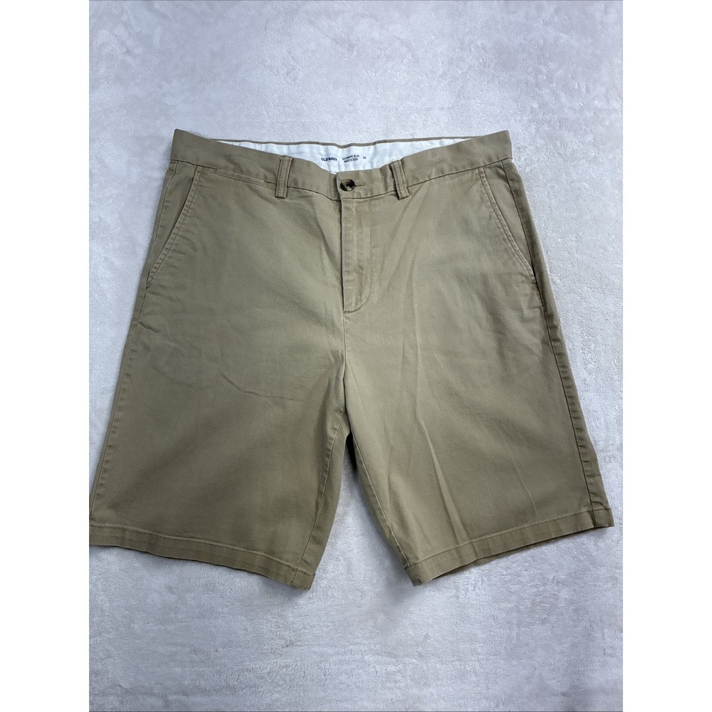 old navy‎ ultimate slim built in flex Size 36 Khaki Tan 10" Inseam